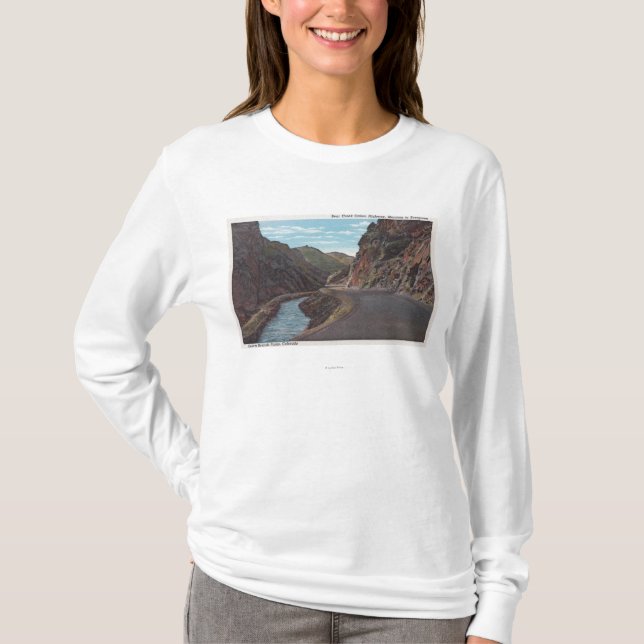 Denver-Gebirgspark, Co - Bärn-Nebenfluss-Schlucht T-Shirt (Vorderseite)