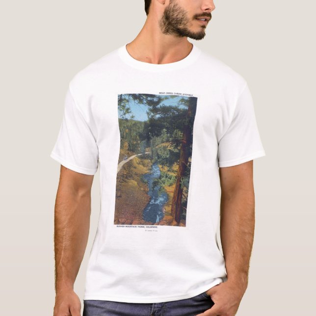 Denver-Gebirgspark, Co - Bärn-Nebenfluss-Schlucht T-Shirt (Vorderseite)