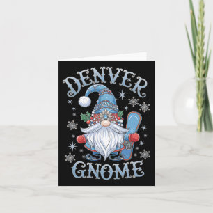 Denver Gnome Weihnachts-Cheer Snowboarden Spaß Karte