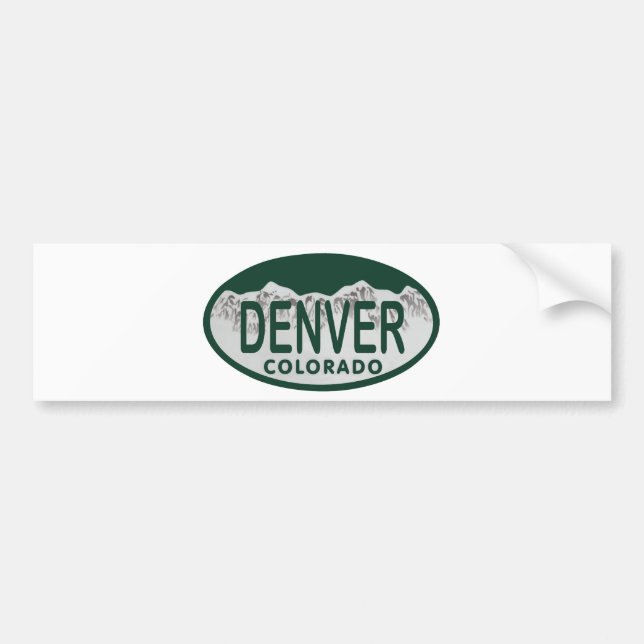 Denver-Lizenzoval Autoaufkleber (Vorne)