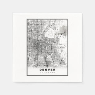 Denver Map Serviette