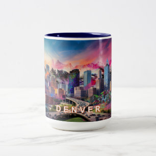 Denver Mile High City Zweifarbige Tasse