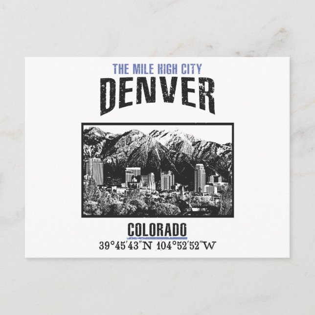 Denver Postkarte (Vorderseite)