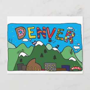 Denver-Postkarte Postkarte