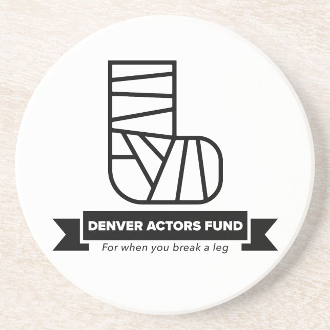 Denver Schauspieler Fonds Geschenke Getränkeuntersetzer (Vorne)