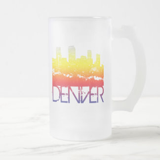 Denver-Skyline Mattglas Bierglas