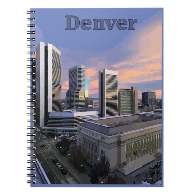 Denver Skyline Notizblock (Vorderseite)