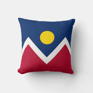 Denver-Stadtflagge Amerikanisches MoJo-Kissen Kissen