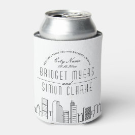 Denver Stylized Skyline | Wedding Can Cooler Dosenkühler