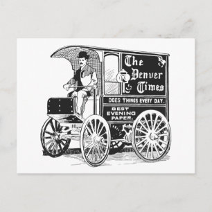 "Denver Times Advertisement" Postkarte