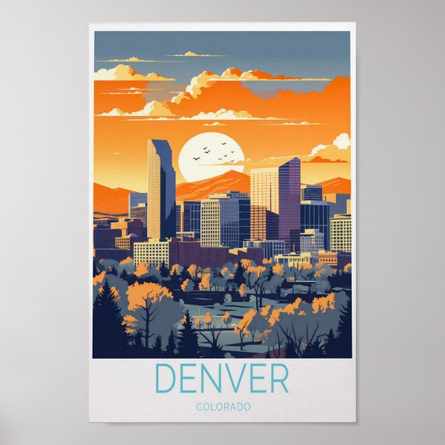 Denver Travel Poster Colorado Denver (Vorne)