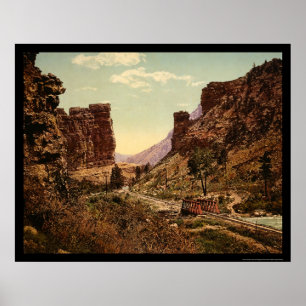 Denver und Rio Grande Bahn in Utah 1900 Poster