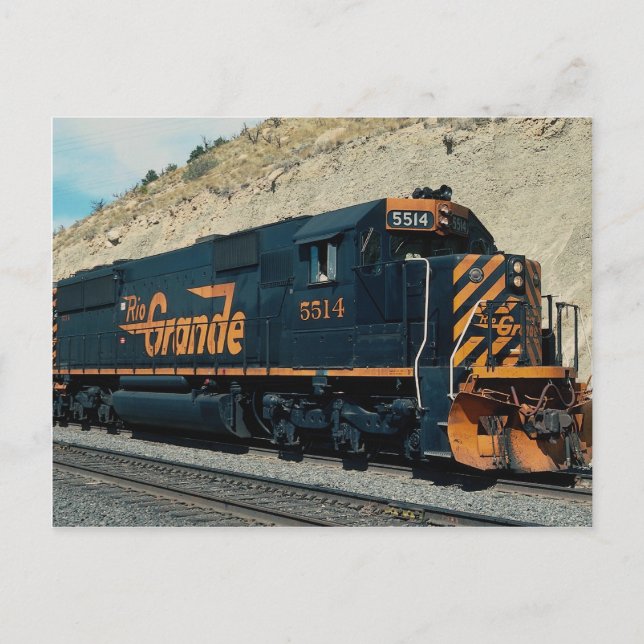 Denver und Rio Grande Western, EMD SD-50 Postkarte (Vorderseite)