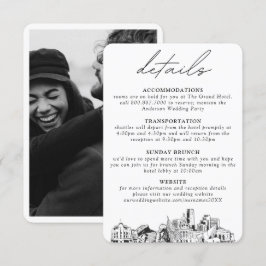 Denver Wedding Details Enclosure Card Begleitkarte