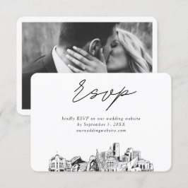 Denver Wedding Minimalistisch Sketch UAWG Begleitkarte