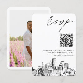 Denver Wedding Modern UAWG QR Code Begleitkarte