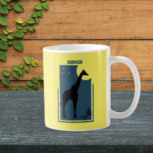 Denver Zoo Colorado Vintage Giraffe Kaffeetasse