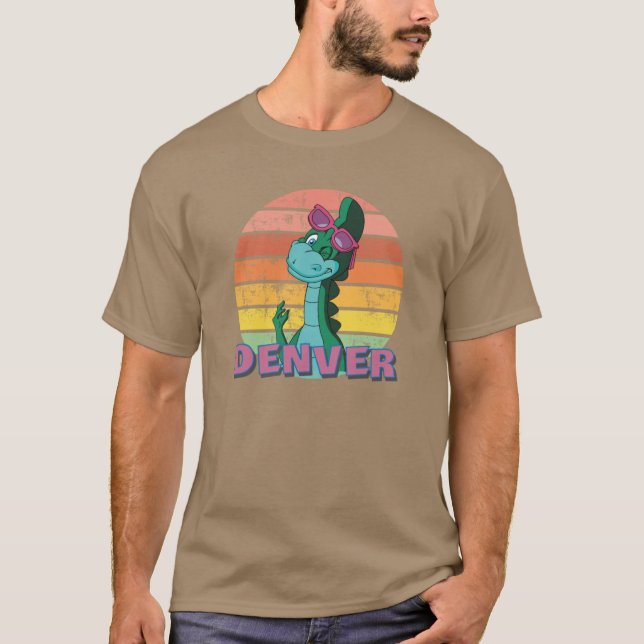 Denverhe Last Dinosaur Funnyee girl family T-Shirt (Vorderseite)