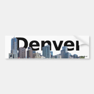 Denverskyline-Autoaufkleber Autoaufkleber