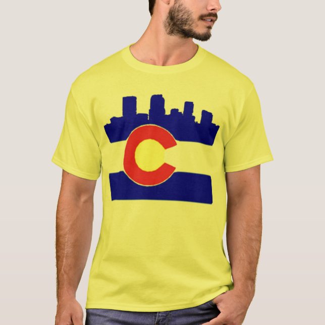 Denverskyline-Gelb Ypres Shirt (Vorderseite)