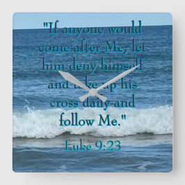 Deny dir selbst quadratische wanduhr