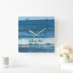 Deny dir selbst quadratische wanduhr