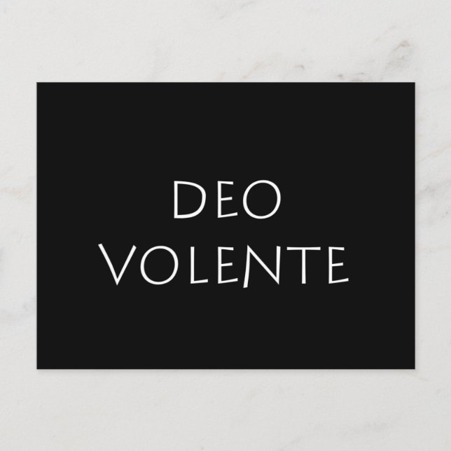 Deo volente postkarte (Vorderseite)