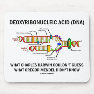 Deoxyribonucelic saurer (DNS) Mendel Darwin Mousepad