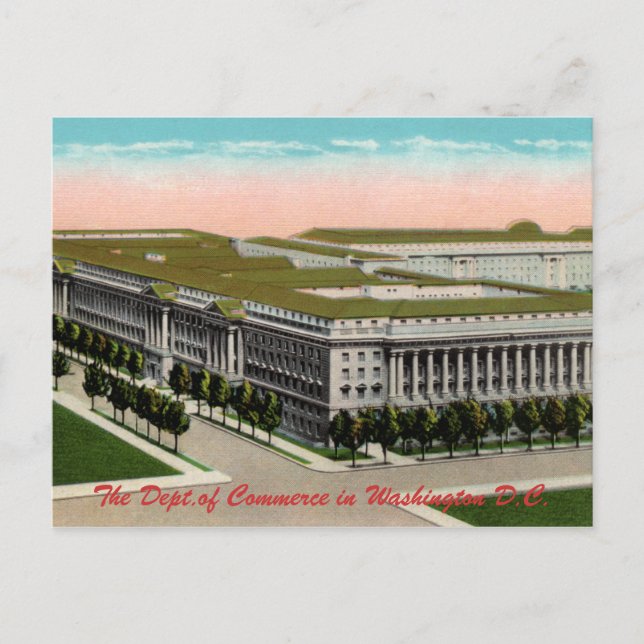 Department of Commerce Vintag Postcard Postkarte (Vorderseite)