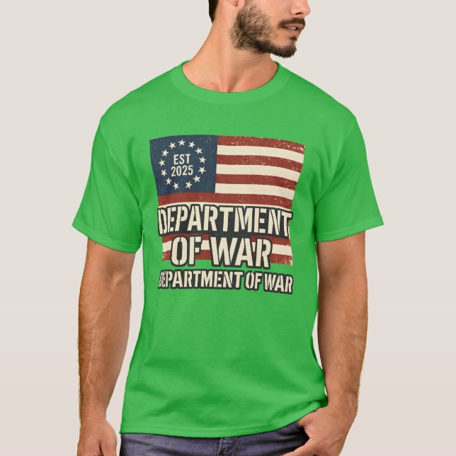 Department of War Established 2025 Re-Established T-Shirt (Vorderseite)