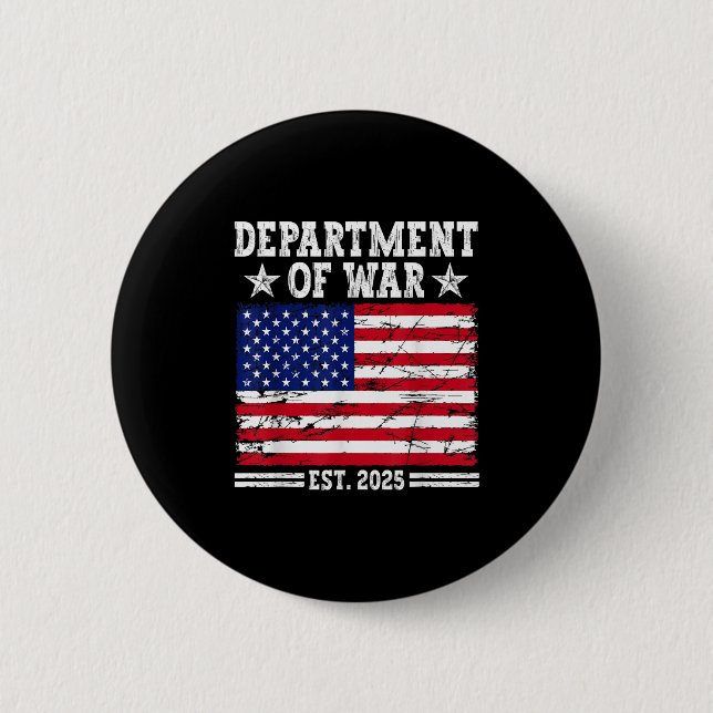 Department of War Usa Camouflage Flag Department O Button (Vorderseite)