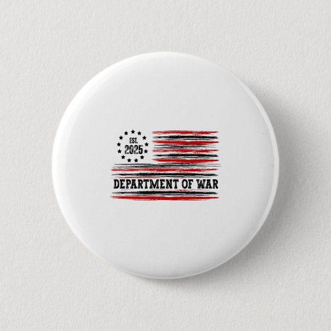 Department Of War Usa Camouflage Flag Department O Button (Vorderseite)