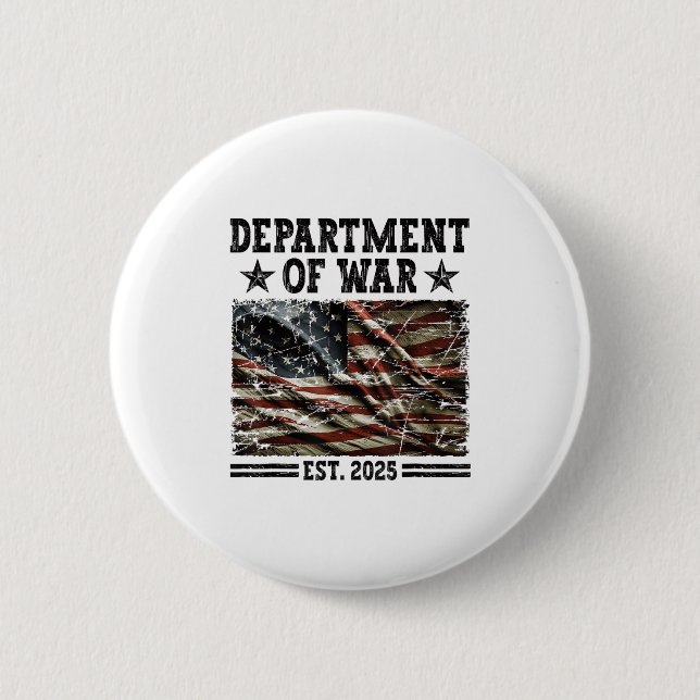 Department Of War Usa Camouflage Flag Department O Button (Vorderseite)