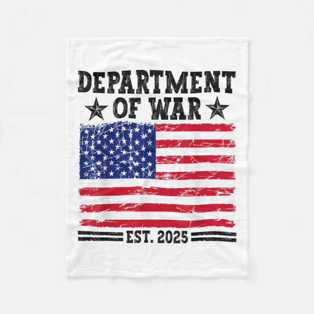 Department Of War Usa Camouflage Flag Department O Fleecedecke (Vorderseite)