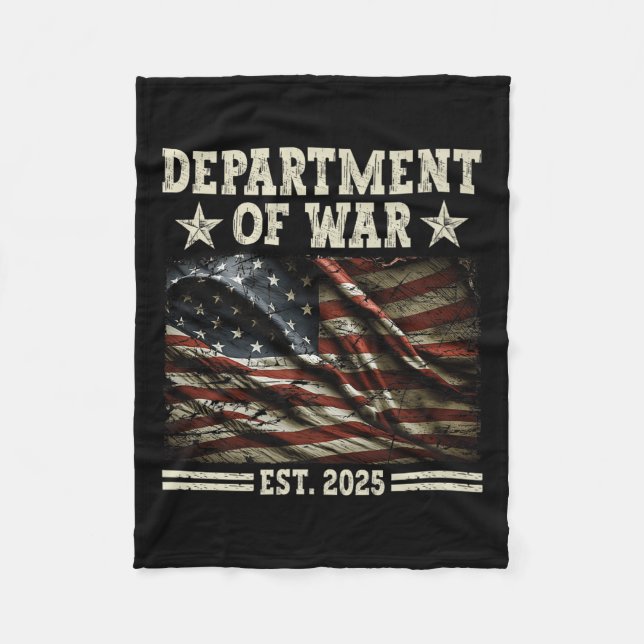 Department of War Usa Camouflage Flag Department O Fleecedecke (Vorderseite)