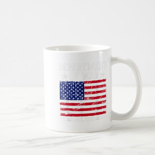 Department of War Usa Camouflage Flag Department O Kaffeetasse (Rechts)