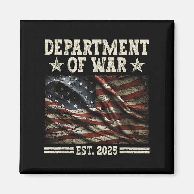 Department of War Usa Camouflage Flag Department O Magnet (Vorne)