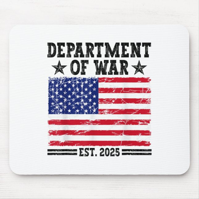 Department Of War Usa Camouflage Flag Department O Mousepad (Vorne)
