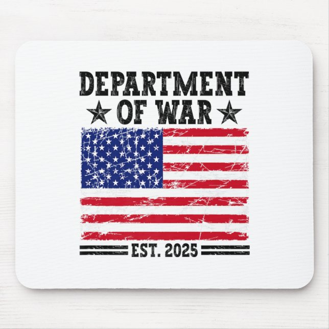 Department Of War Usa Camouflage Flag Department O Mousepad (Vorne)