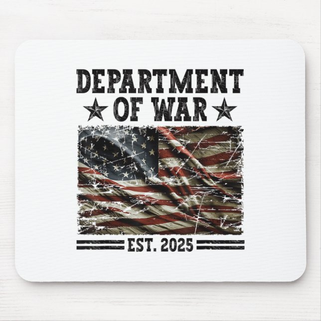 Department Of War Usa Camouflage Flag Department O Mousepad (Vorne)