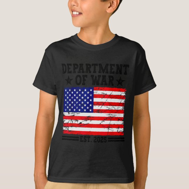 Department Of War Usa Camouflage Flag Department O T-Shirt (Vorderseite)