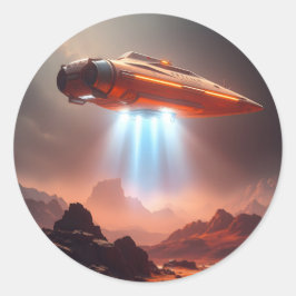 Departure Point - Runder Aufkleber