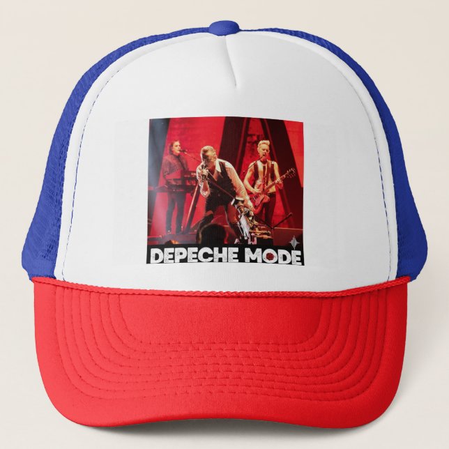 Depeche Mode Live in Concert Retro Synth-Pop Truck Truckerkappe (Vorderseite)