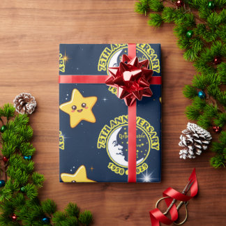 Dependable Drive In 75th Anniversary Gift Wrap Geschenkpapier