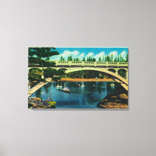 Depoe Bay and Bridge, OregonDepoe Bay, OR Leinwanddruck