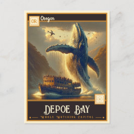 Depoe Bay, Oregon | VINTAG Postkarte