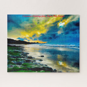 Depoe Bay Oregon. Weihnachtsgrüße Puzzle