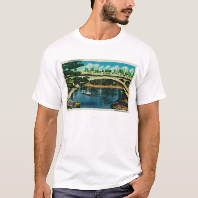 Depoe Bucht und Brücke, OregonDepoe Bucht ODER T-Shirt (Vorderseite)