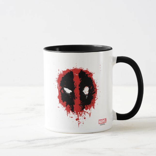 Depoolfarben-Spritzer-Logo Tasse (Rechts)