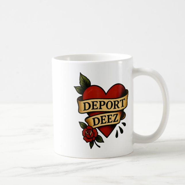 Deport Deez Ice Abschiebung Protest Einwanderung A Kaffeetasse (Rechts)